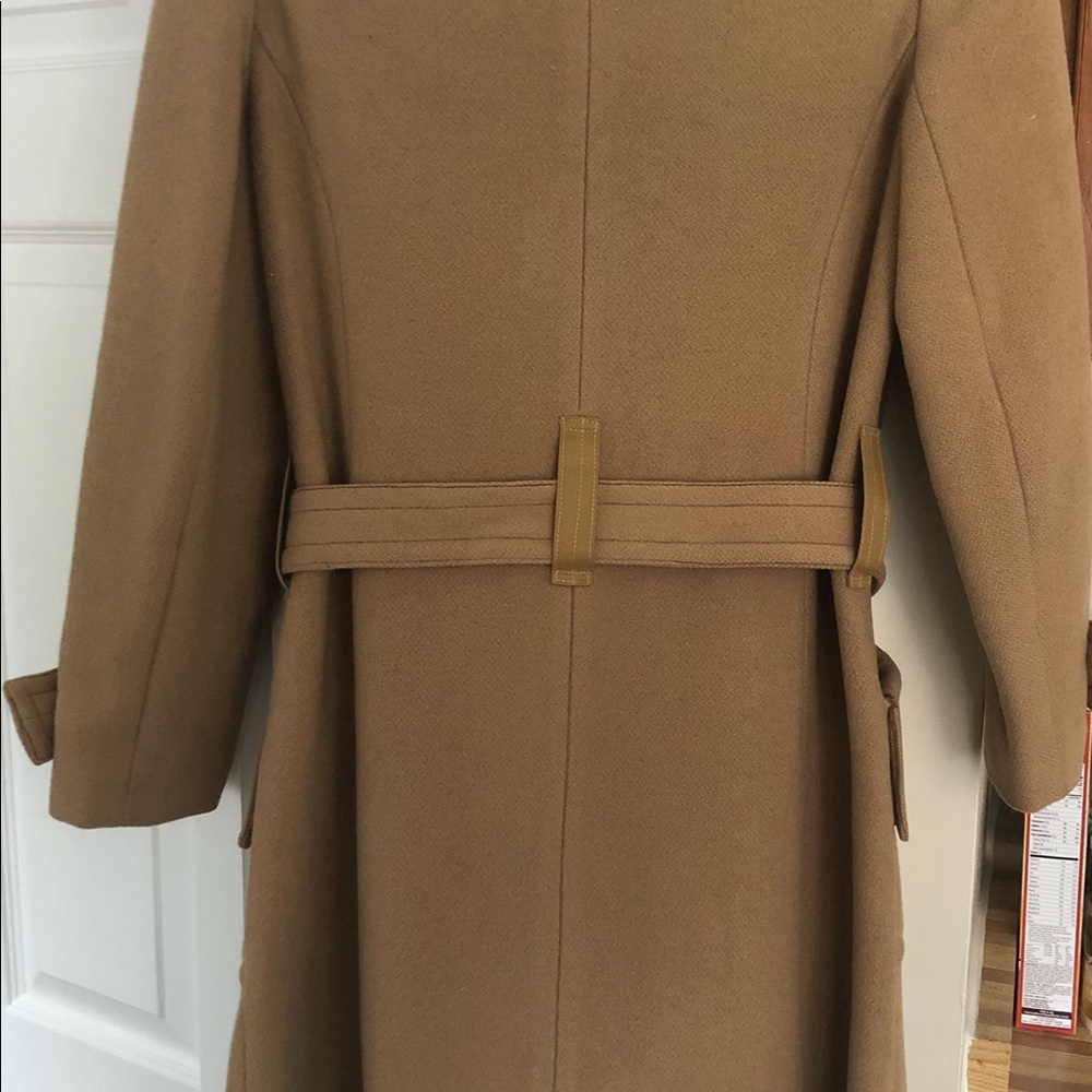 Vintage camel-colored heavy wool coat - Picture 2 of 8